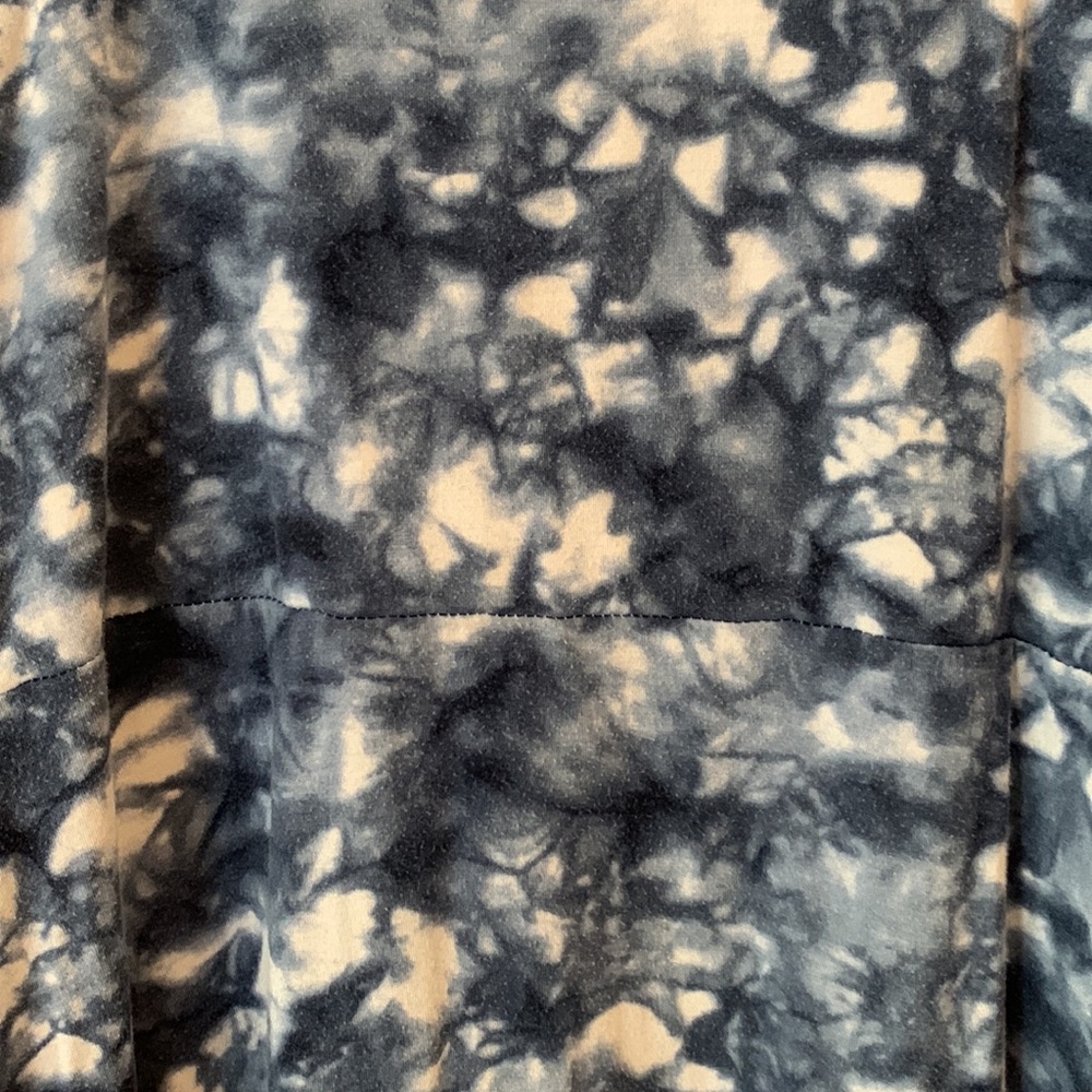 Athleta Santorini Rip Tide Sleeveless Fit & Flare Mini Dress Blue White Tie Dye - Picture 6 of 8